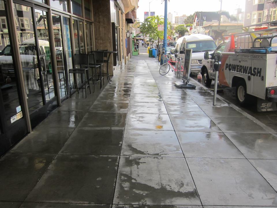 Sidwalk Cleaning After